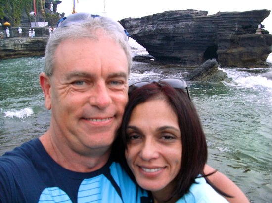 Martin Cooney and Pamela Allen in Bali for the first time