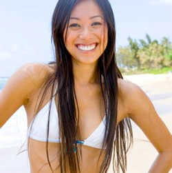 Philippines girl on beach